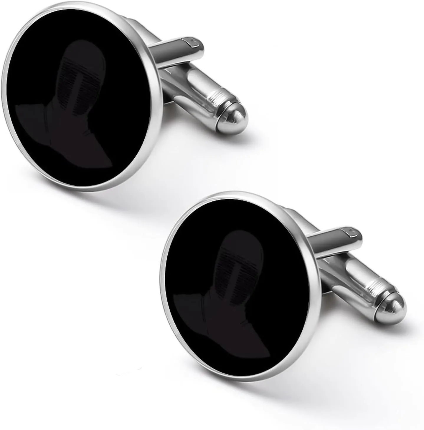 Kendo Warrior Minimalist Art Fashion Cufflinks For Men Alloy Tuxedo Shirt Cuff Links For Business Wedding Party 1.7cm