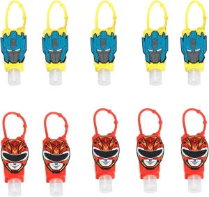 Kids Hand Sanitizer Travel Size Holder Keychain, Cute Mini Bottles for Girl, Boy, Baby Women,School,Backpack 1Oz Bulk8pcs (Power-transfer)