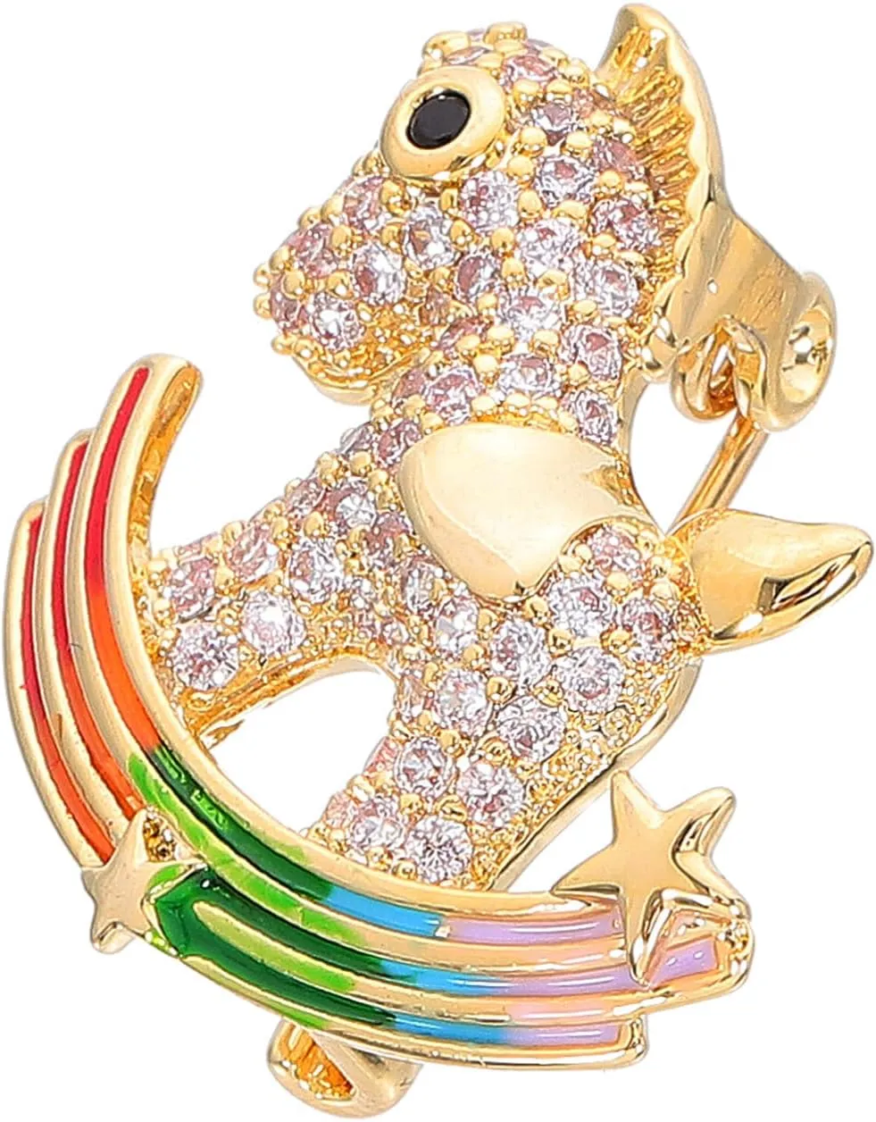 LIFKOME Cute Lapel Pin Unique Zinc Alloy Brooch for Clothing Crafts Backpacks and Hats Stylish Rainbow Inspired Decoration present Idea for All Ages