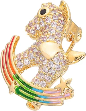 LIFKOME Cute Lapel Pin Unique Zinc Alloy Brooch for Clothing Crafts Backpacks and Hats Stylish Rainbow Inspired Decoration present Idea for All Ages