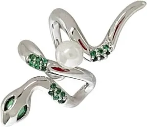 Lightweight Snake Ear Clip Travel Friendly Earrings Unique Snake Designs Ear Cuff for Fashion Forward Individuals