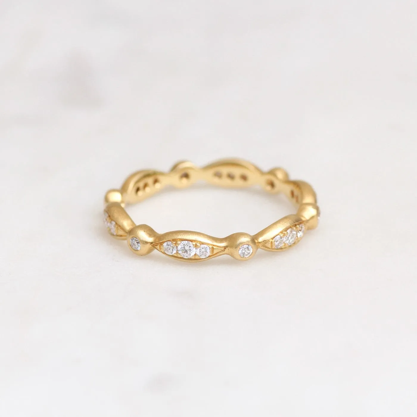Marquise Diamond Pave Band