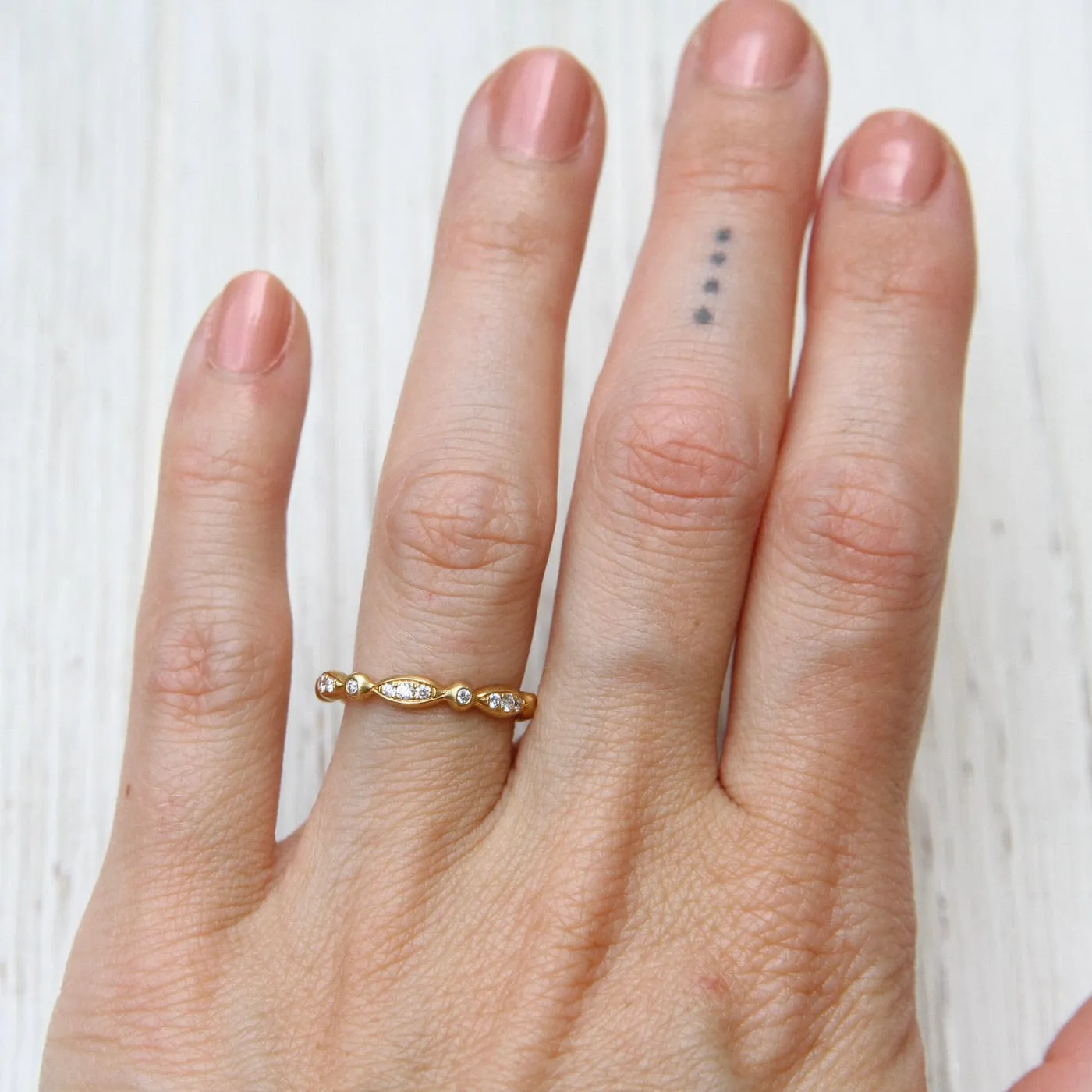 Marquise Diamond Pave Band