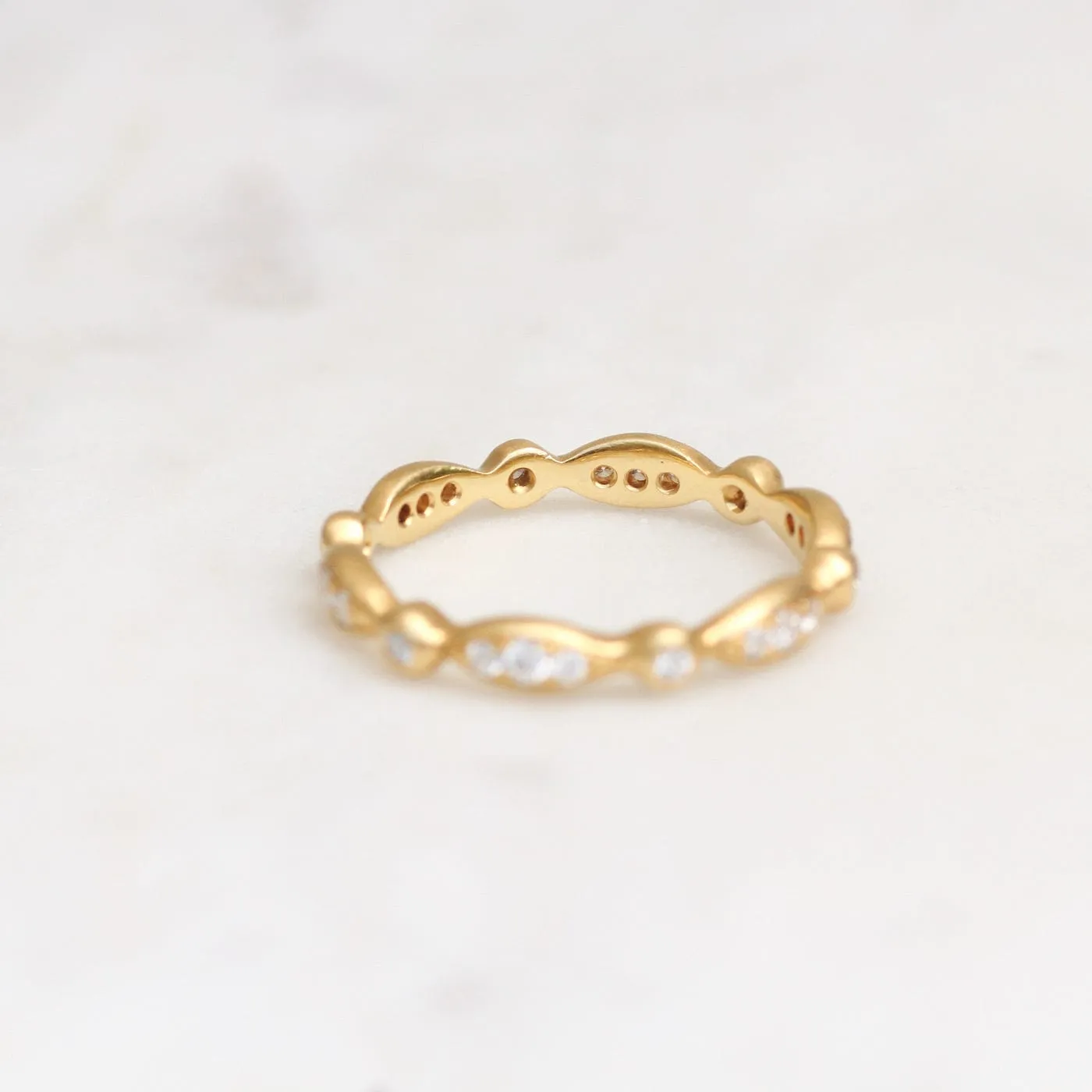 Marquise Diamond Pave Band