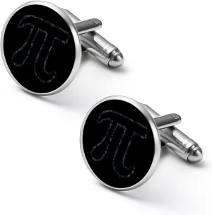 Math Pi Camouflage Blue Fashion Cufflinks For Men Alloy Tuxedo Shirt Cuff Links For Business Wedding Party 1.7cm