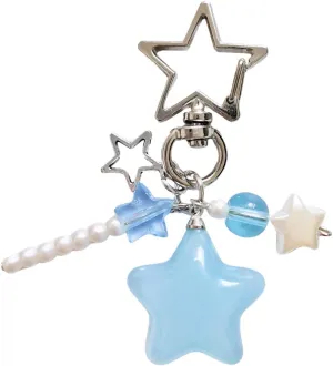 Meefisher Cute Star Charms, Y2K Kawaii Keychain Charm, Aesthetic Accessories Keyring for Women Bag Charms Pendant