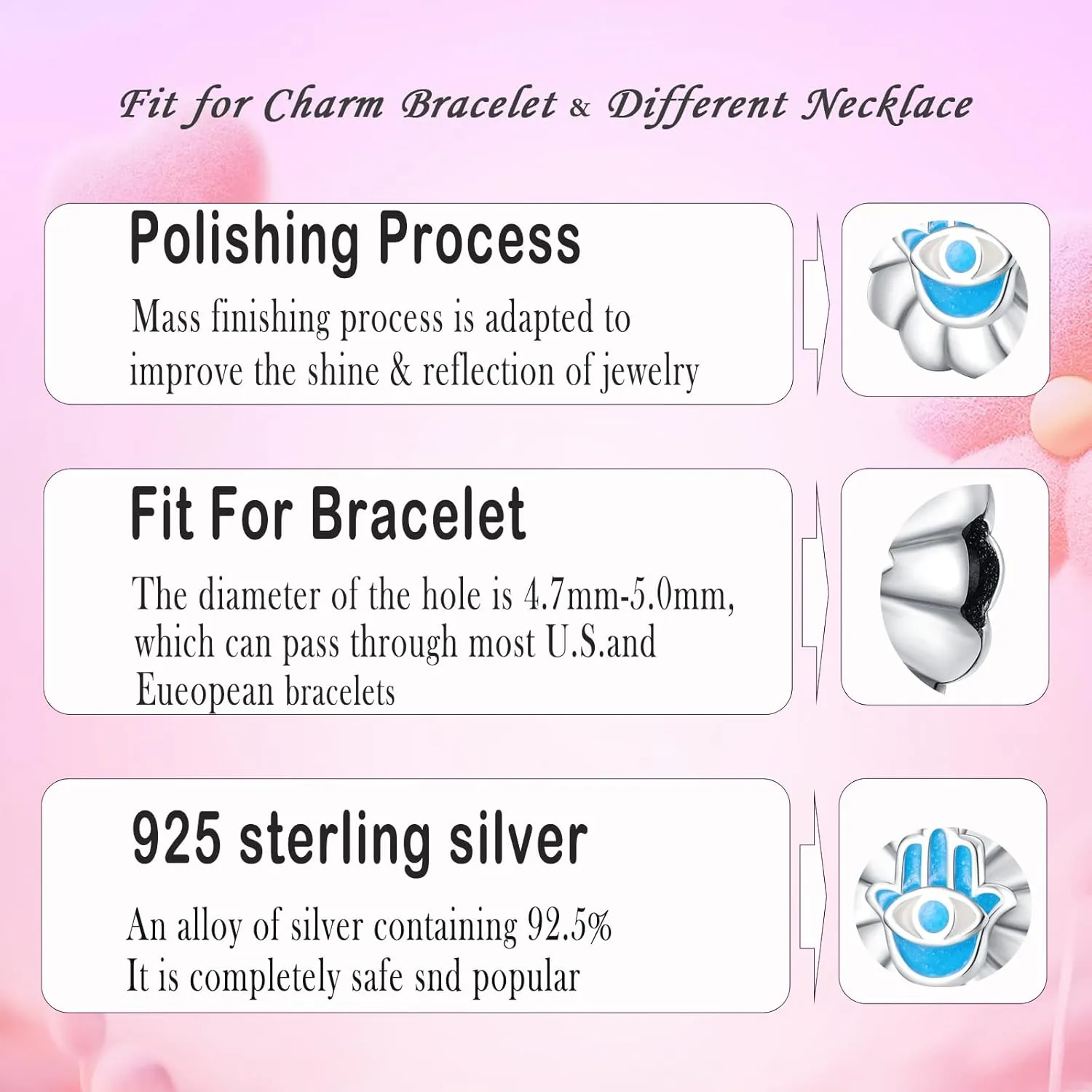MICOO 925 Sterling Silver Charms for Bracelets and Necklace,Butterfly Music Dangle Pendants Beads Charms Jewelry Gift for Women,Fit Pandora European Bracelets