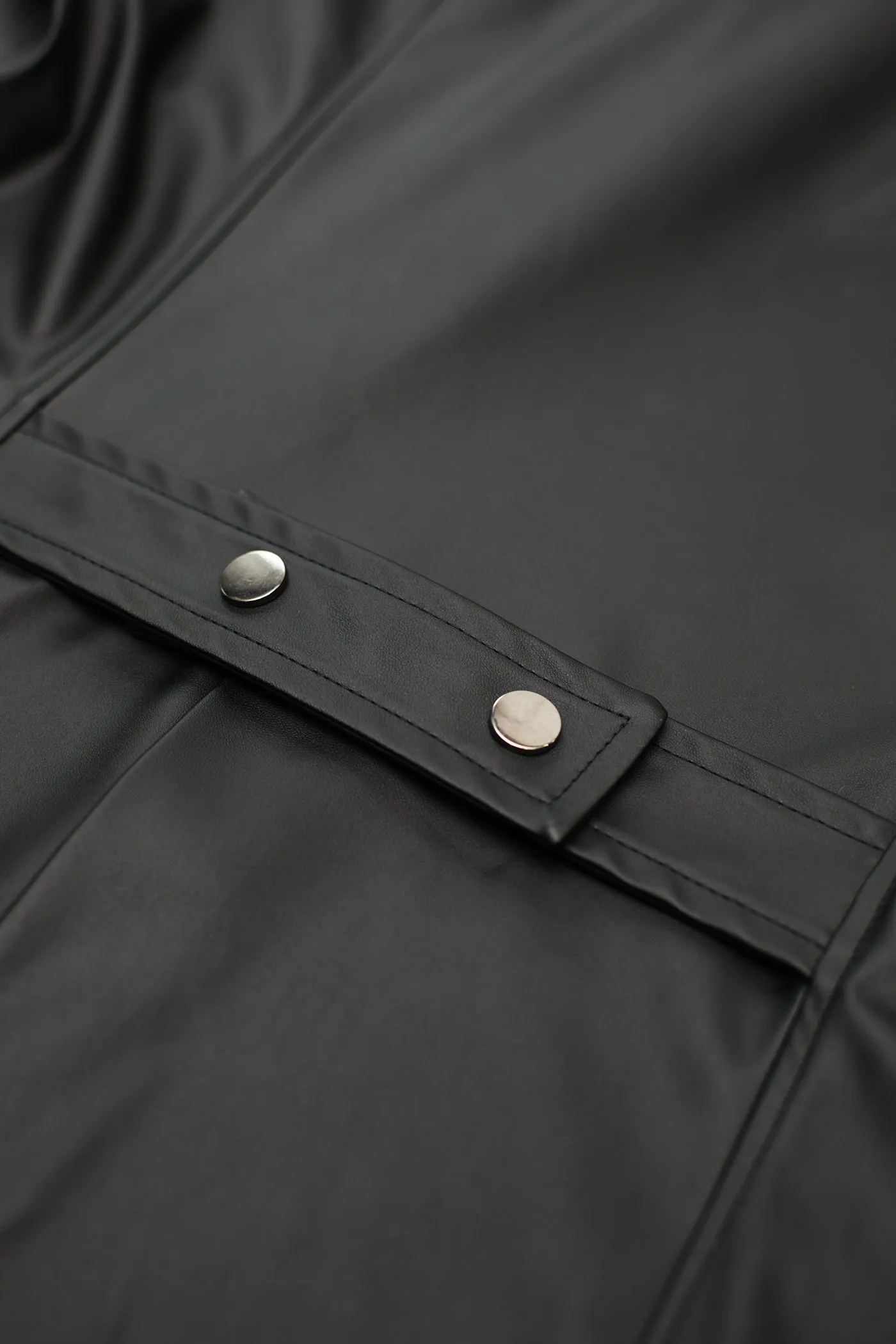 Midi Coat RMMassimo001 Black by Regnes Fetish Planet