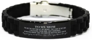 Mom Glidelock Bracelet Gifts Mom My Prayers and Love are Always There for You. Mom Birthday Idea. Mom Inspirational Movitional Gifts