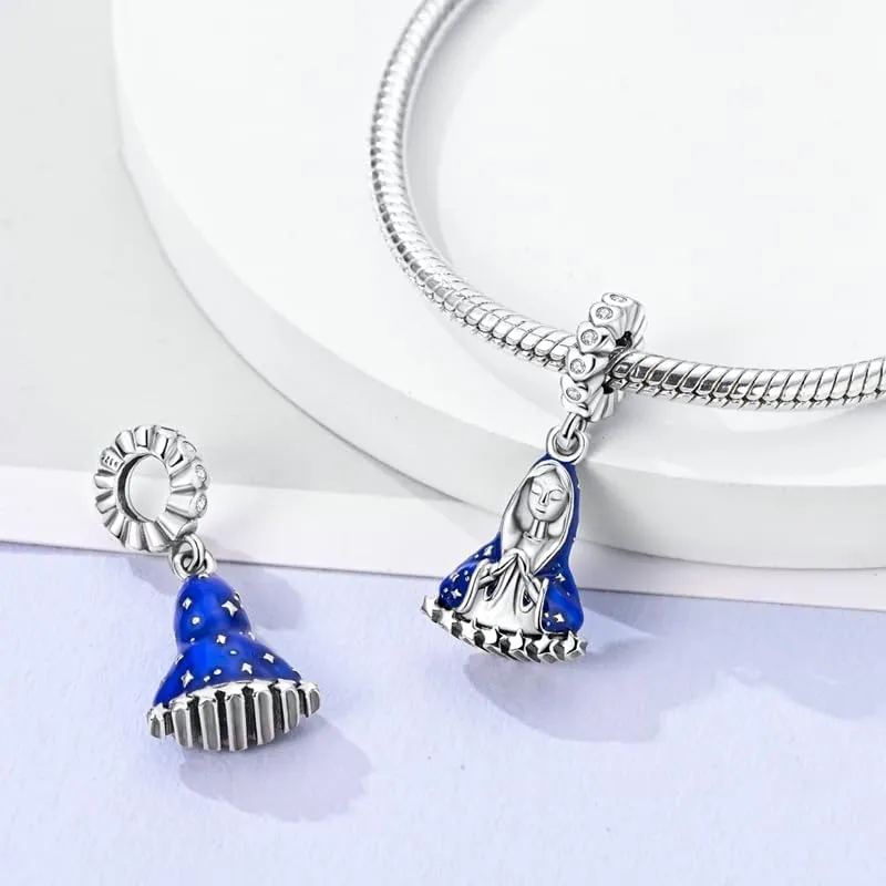 MULA 925 Sterling Silver Charms for Bracelets and Necklaces Family Letters Dangle Pendants Airplane Travel Beads Family Tree Jewelry Charms for Women