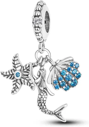 MULA 925 Sterling Silver Charms for Bracelets and Necklaces Lipstick and Bag Dangle Pendants Tower Camera Beads Jewelry Charms for Women