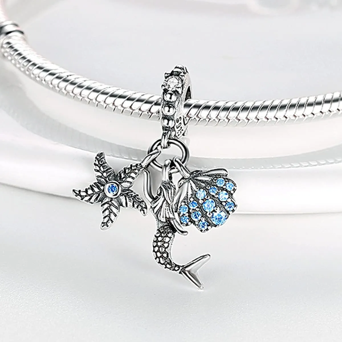 MULA 925 Sterling Silver Charms for Bracelets and Necklaces Lipstick and Bag Dangle Pendants Tower Camera Beads Jewelry Charms for Women