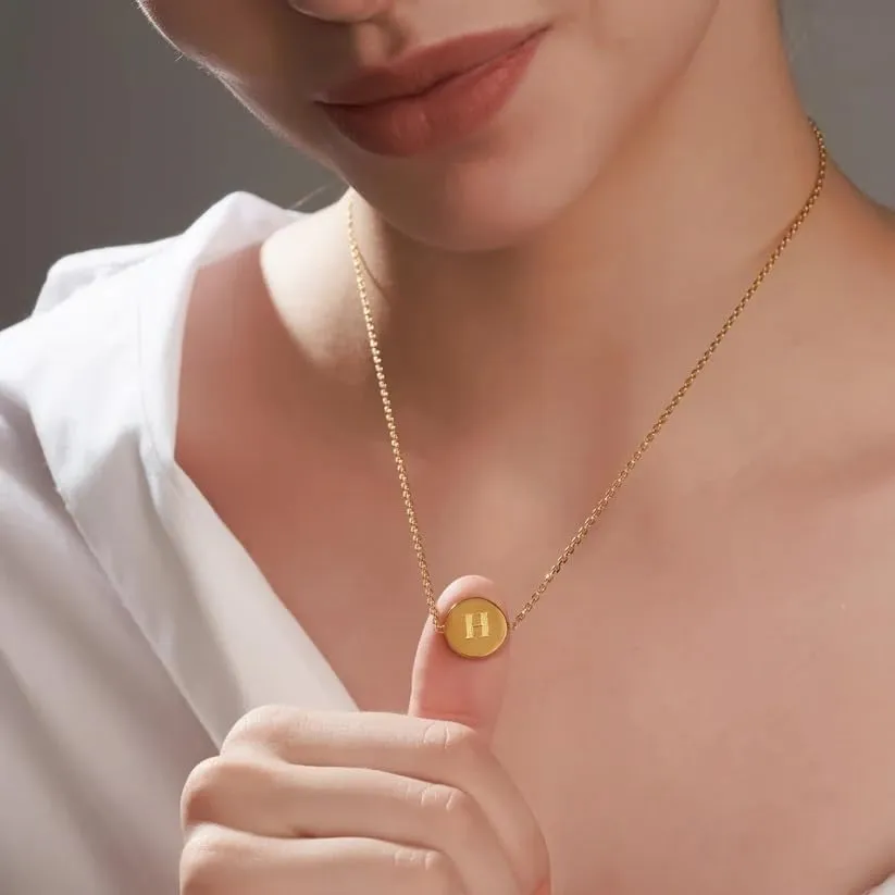 Mysha & Co New York Initial Unity Circle Pendant - Single