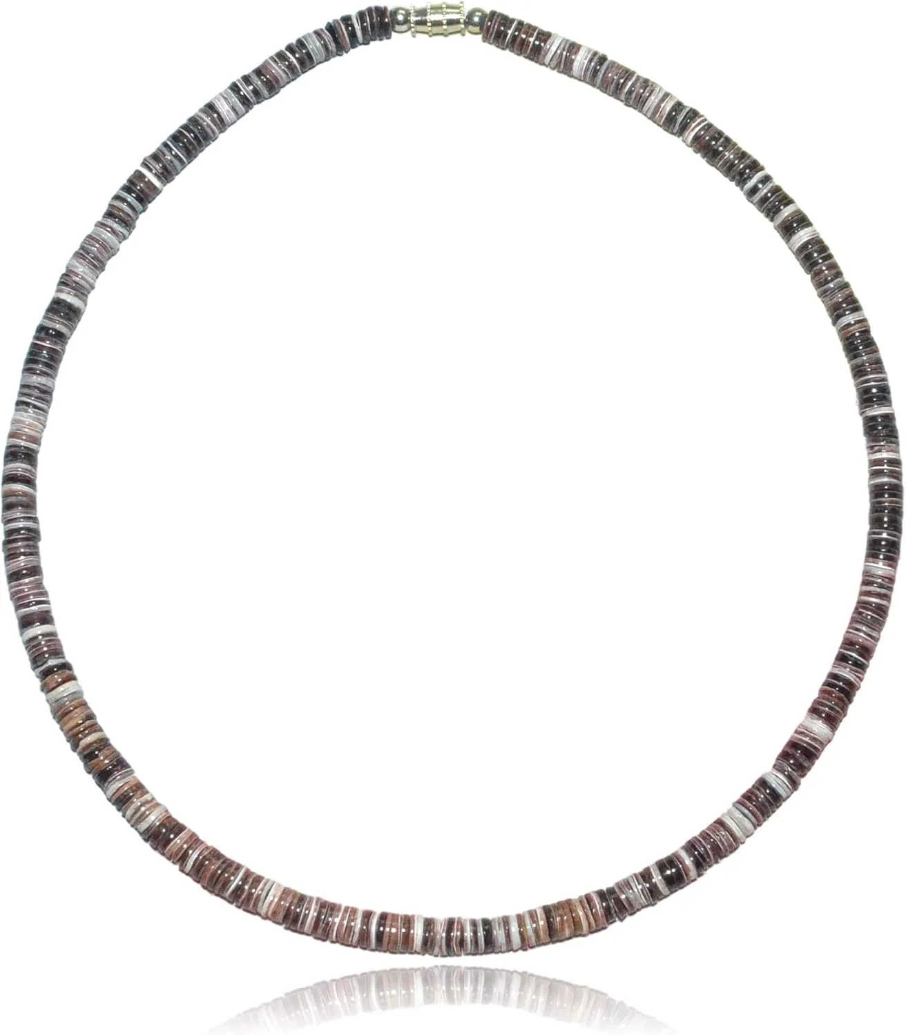 Native Treasure Mens and Womens Summer Beach Party Necklace From the Philippines, Special Violet Oyster Ark Shells