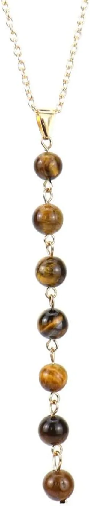 Natural Stone Multi-color Agate Colorful Bead Pendant 8mm Yoga Buddhist Bead Necklace N404