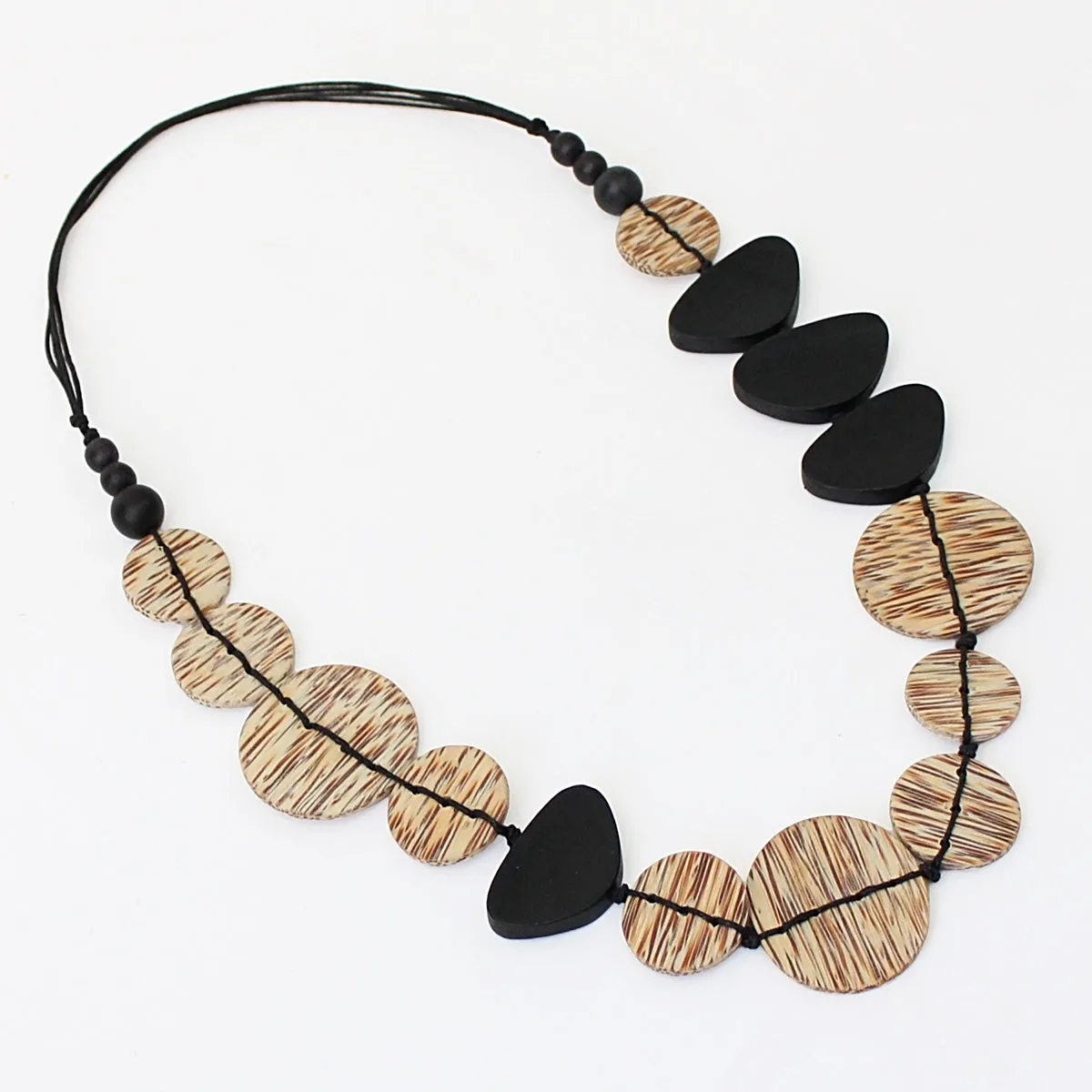 Natural Wood Kiera Necklace
