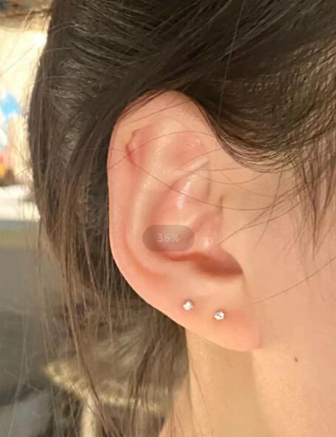 Ocptiy 18G 20G 16G Push in Flat Back Nose Rings Studs Surgical Steel Theadless Stud Earrings Cartilage Ear Piercings Helix Tragus Earrings Barbell 6mm 7mm 8mm Lenght Diamond 3mm