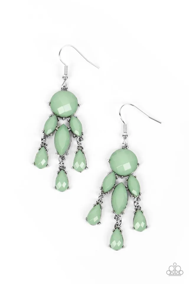 Paparazzi Earring ~ Summer Feeling - Green