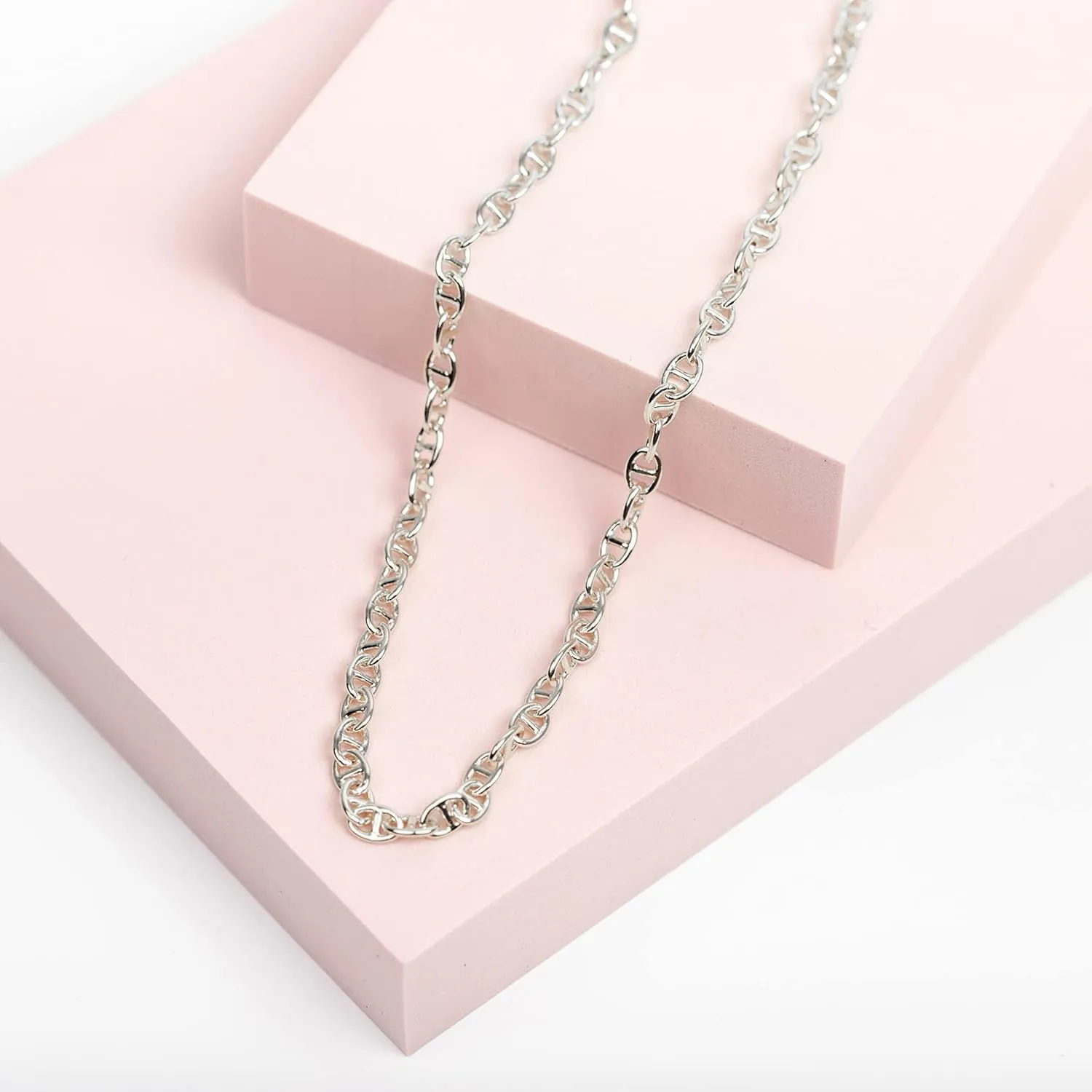 PAVOI 14K Gold Plated Adjustable Link Chain Necklace for Women | Box Rope Sphere Bead Serpentine Anchor Mariner Gold Chain Necklaces