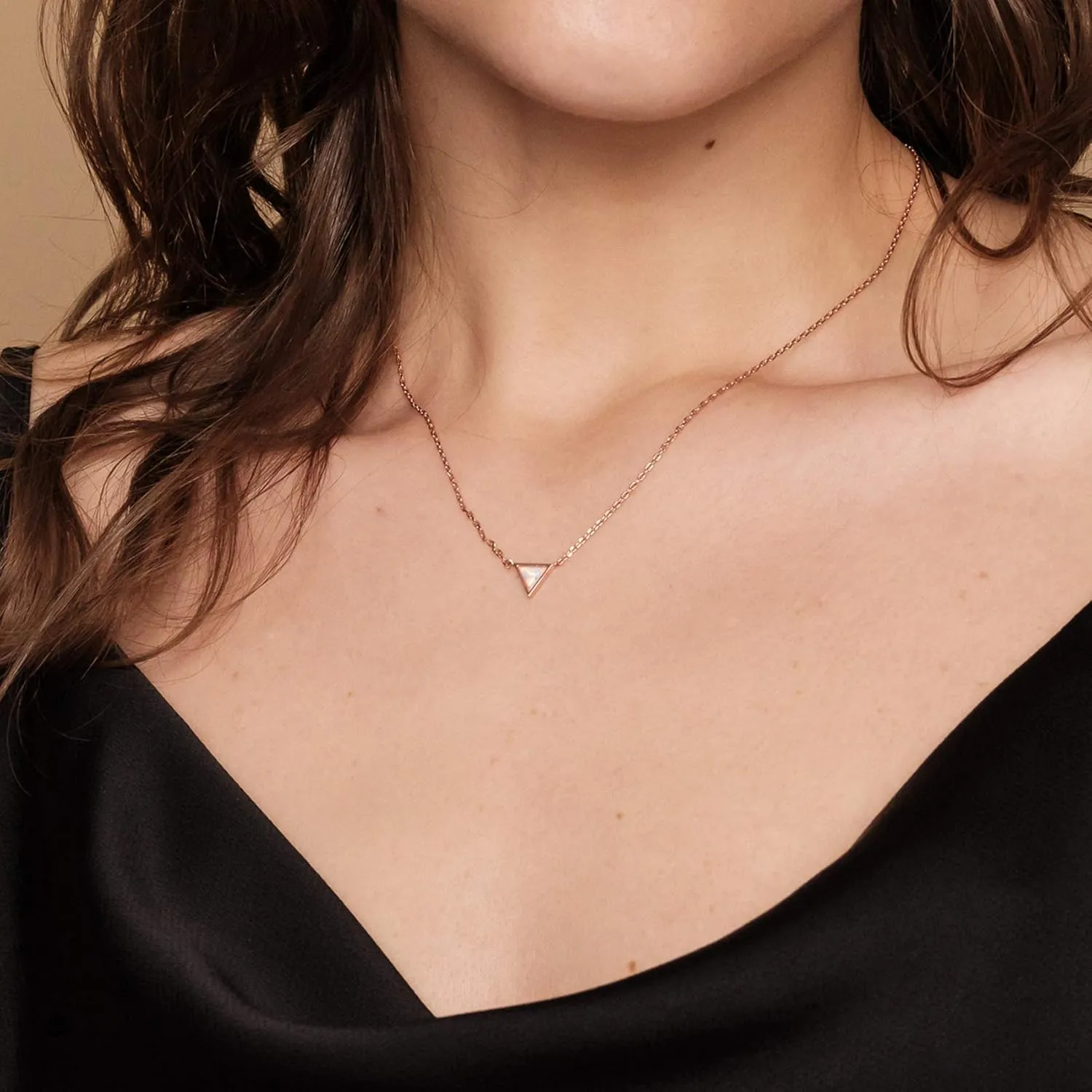 PAVOI 14K Gold Plated Opal Pendant Necklaces for Women | Created Opal Cubic Zirconia Dainty Necklace | Butterfly Round Triangle Antler Bar Pendants