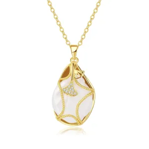 Pearl Necklaces for Women, Dainty Cute Baroque Pearl Necklace for Women and Teen Girls Handmade Pearl Chain Necklace Everyday Jewelry Gift 14K Gold Plated