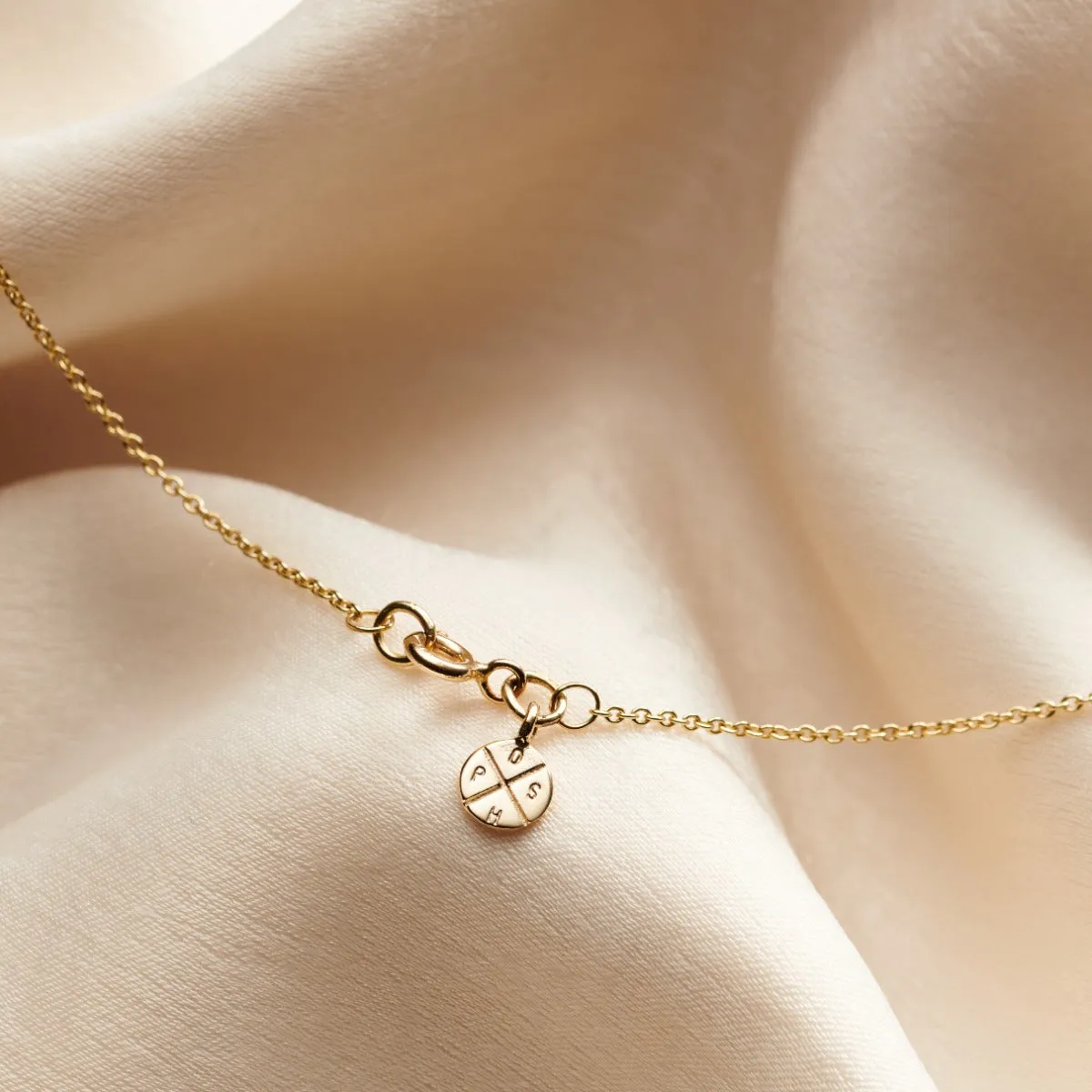 Personalised 9ct Gold Double Hoop Names Necklace