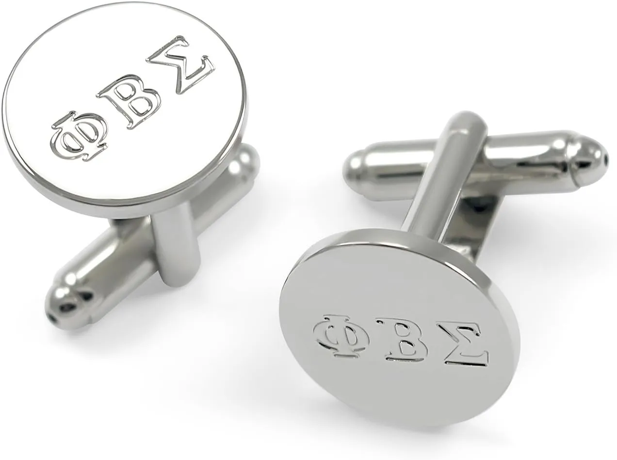 Phi Beta Sigma Fraternity Circular Cuff Links/Professional Dresswear Accessories