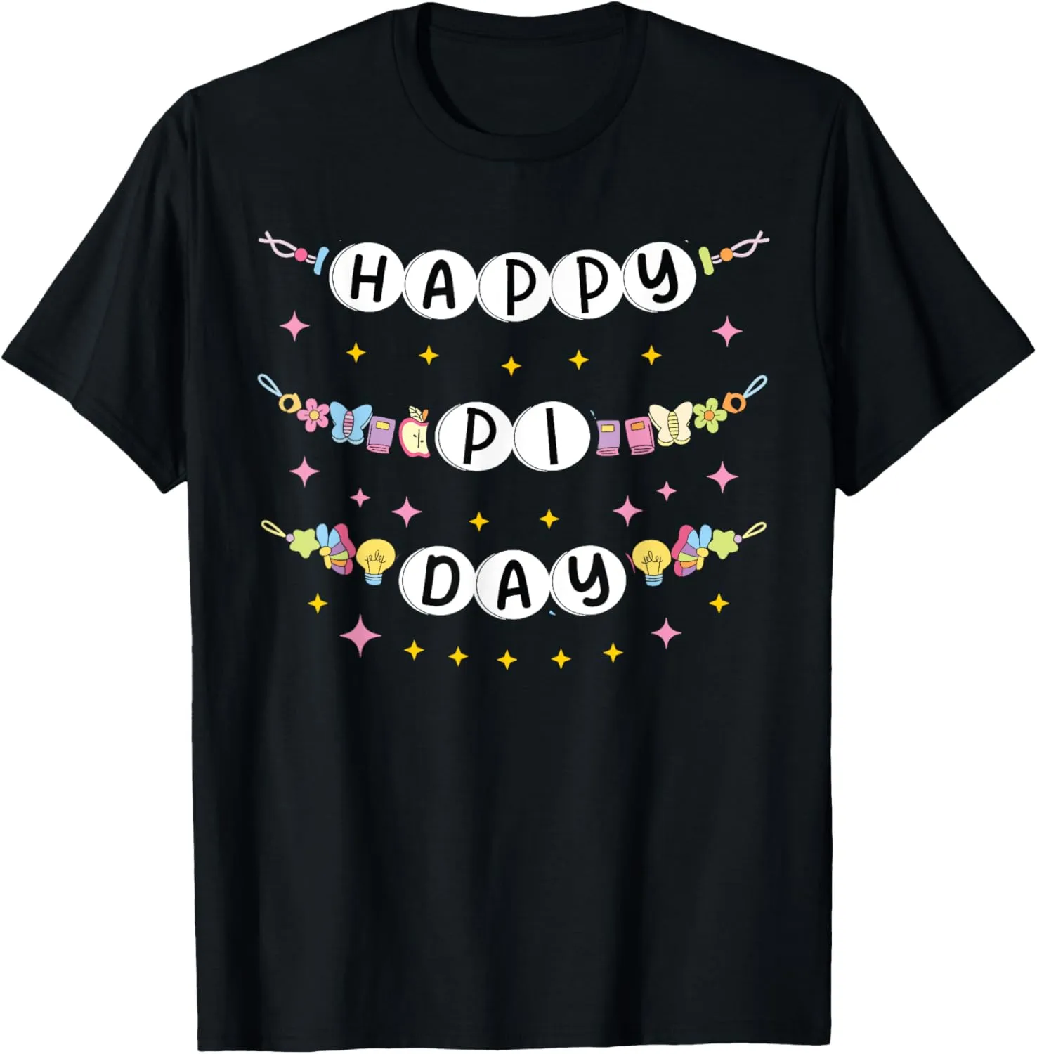 Pi Day Friendship Bracelets Youth Pi Day Theme T-Shirt