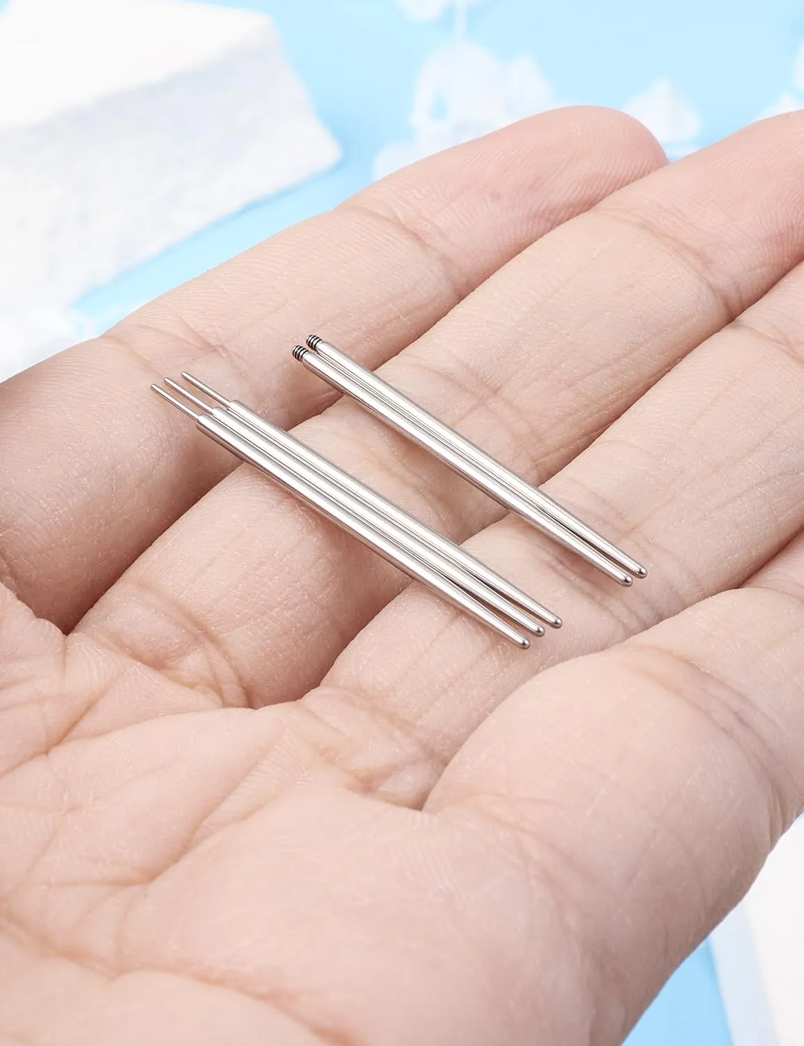 Piercing Taper 16G 18G 20G Piercing Needles Surgical Steel or titanium threadles Push in and Internal thread Nose Lip Septum Rings Stud Earrings Eyebrow Tragus Piercing Jewelry