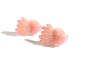 Pink Jellyfish Earrings - Glow in the Dark - Under the Sea - Tiny Food Jewelry