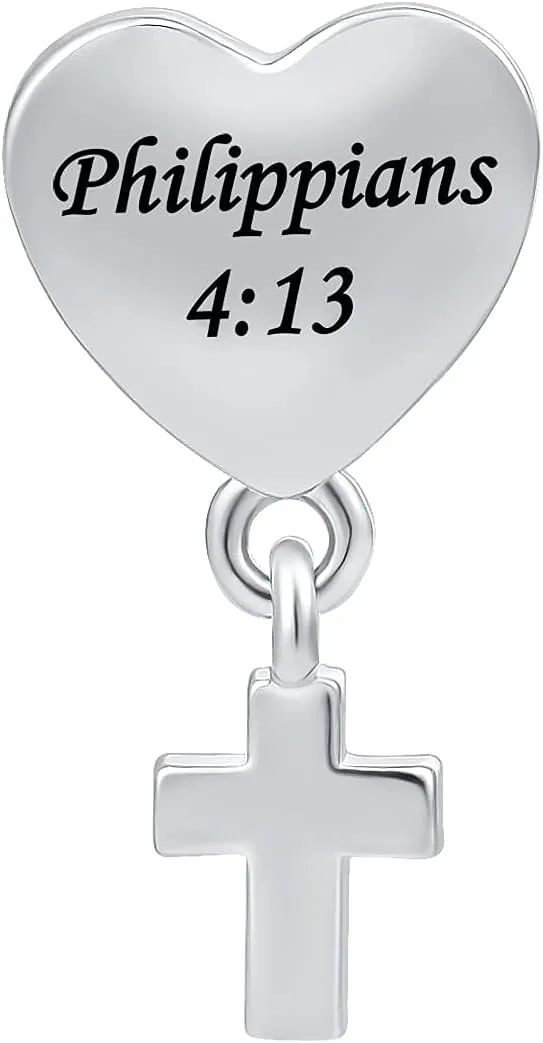 Praying Hands Charms Faith Christian Bible Love Prayer Cross Heart Charm Bead for Pandora Bracelets Mothers Day Gift