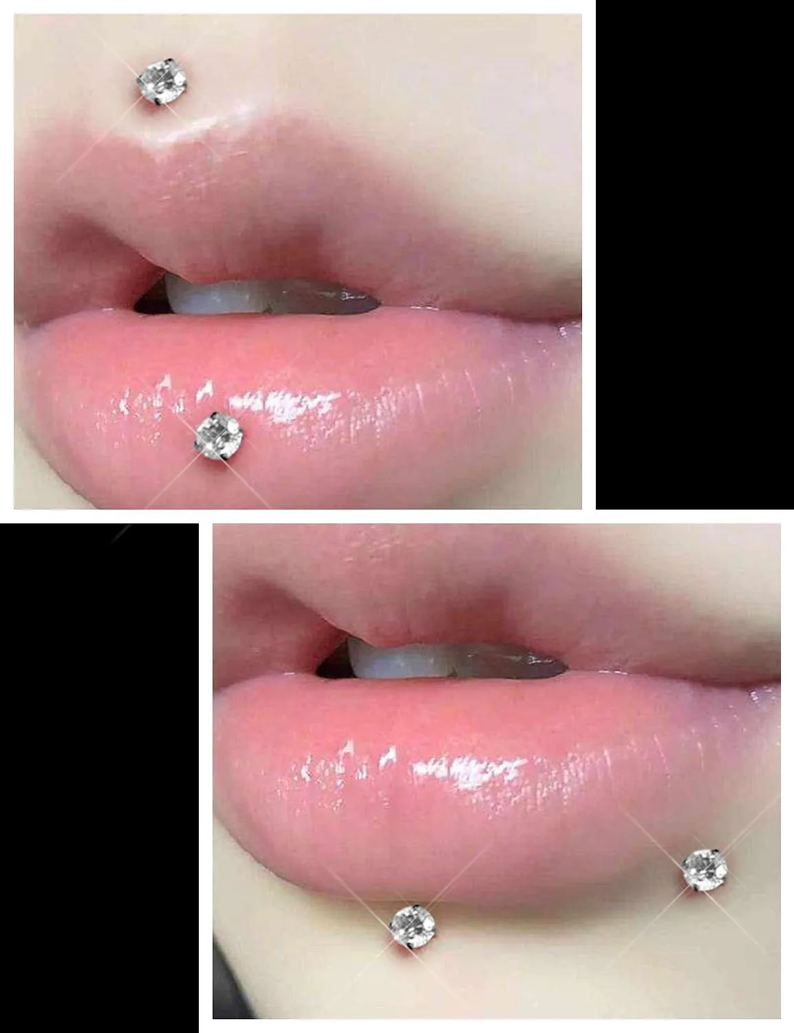 Prjndjw Threadless Nose Rings Stud 20G 18G 16G Flat Back Nose Stud Titanium Push In Nose Rings Cubic Zirconia Hypoallergenic Nose Piercings Lip Medusa Tragus Studs Earrings Piercing Taper