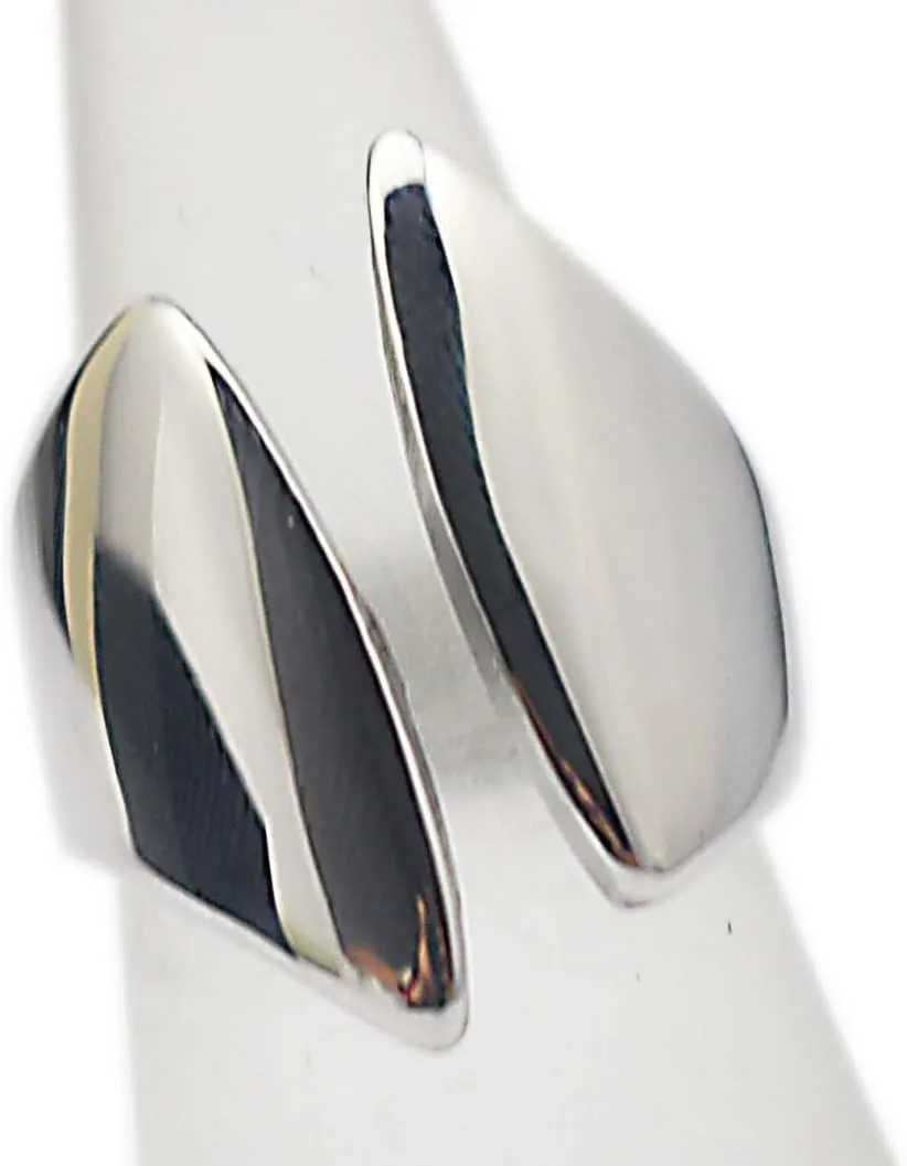 Punk Stainless Steel Silver Open Cuff Ring Midi Band Knuckle Rings Finger Statement Rings for Women Ladies