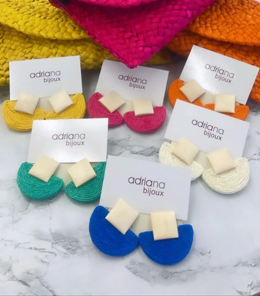 Rockin Raffia Earrings