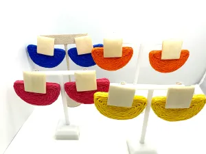 Rockin Raffia Earrings