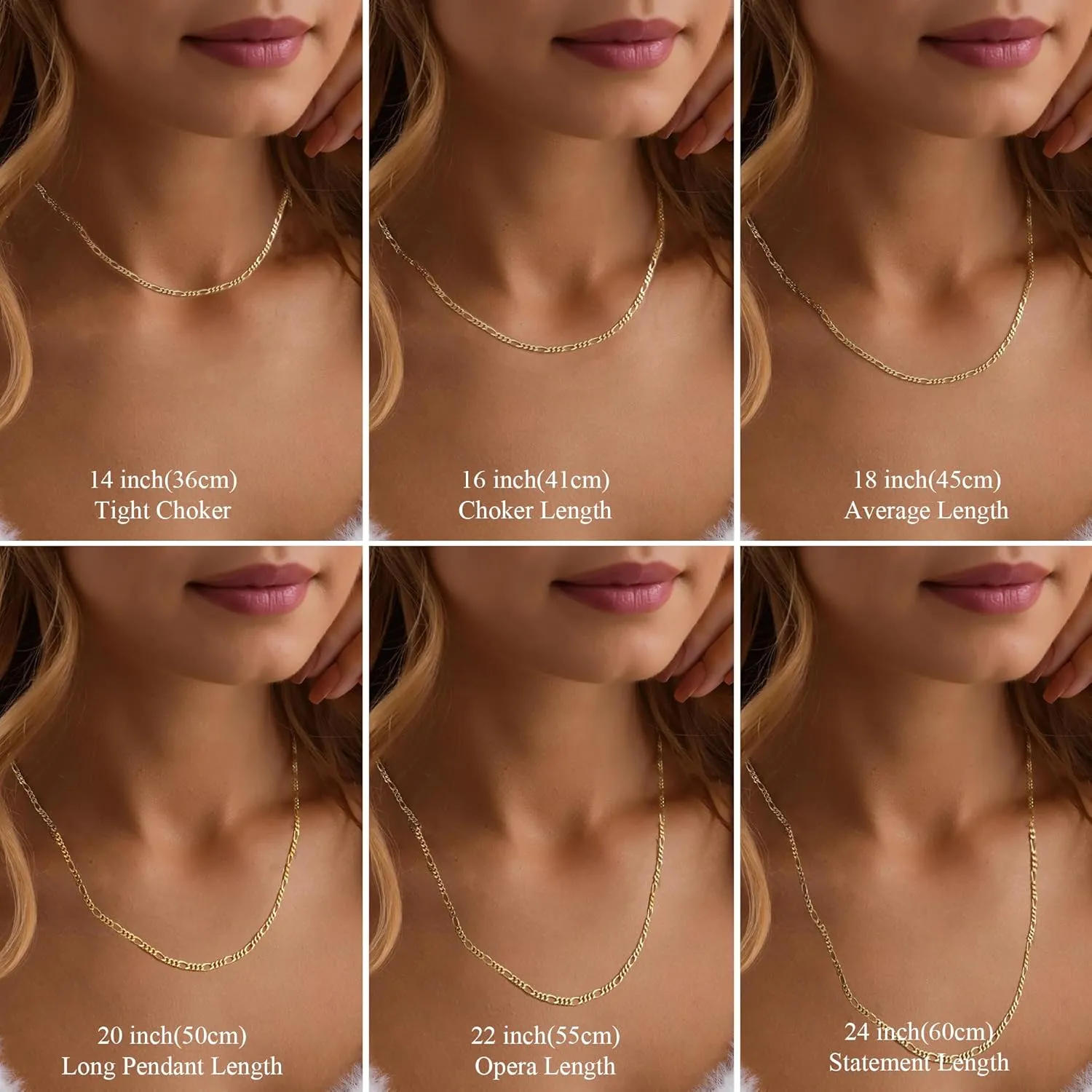 S925 Sterling Silver Figaro Chain Necklace for Women Girls 3mm/5mm Thick Sturdy & Colourfast Women's Chain Necklaces Jewelery for Women Girls 14/16/18/20/22/24/Inch