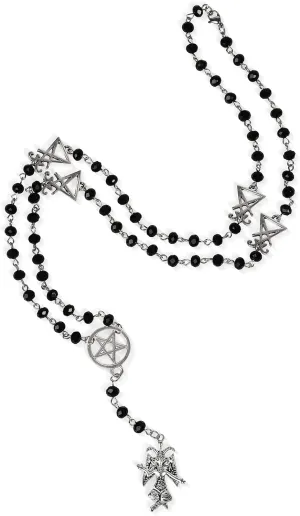 Sacina Baphomet Pentagram Necklace, Gothic Emo Grunge Necklace, Goth Jewelry, Halloween Christmas Jewelry Gift for Women