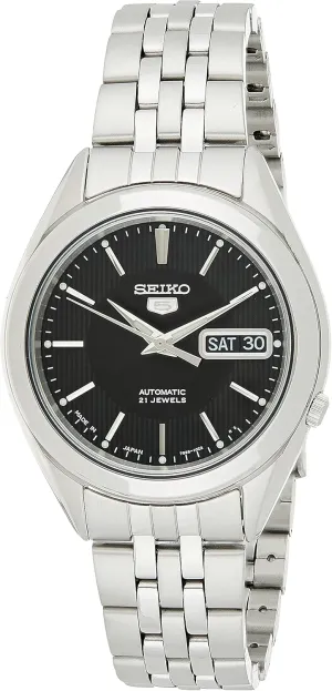 Seikostainless Steelanalog Watch for Men Snkl23J1, Silver, Classic