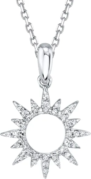 SERAFINA Diamond Charm Pendant Necklace Little Treasures | 925 Sterling Silver Name Necklace with Natural Diamonds | 16" to 18" Adjustable Necklace for Her