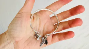 Silver Charm Bracelet. Karen Hill Tribe of Thailand. 2117