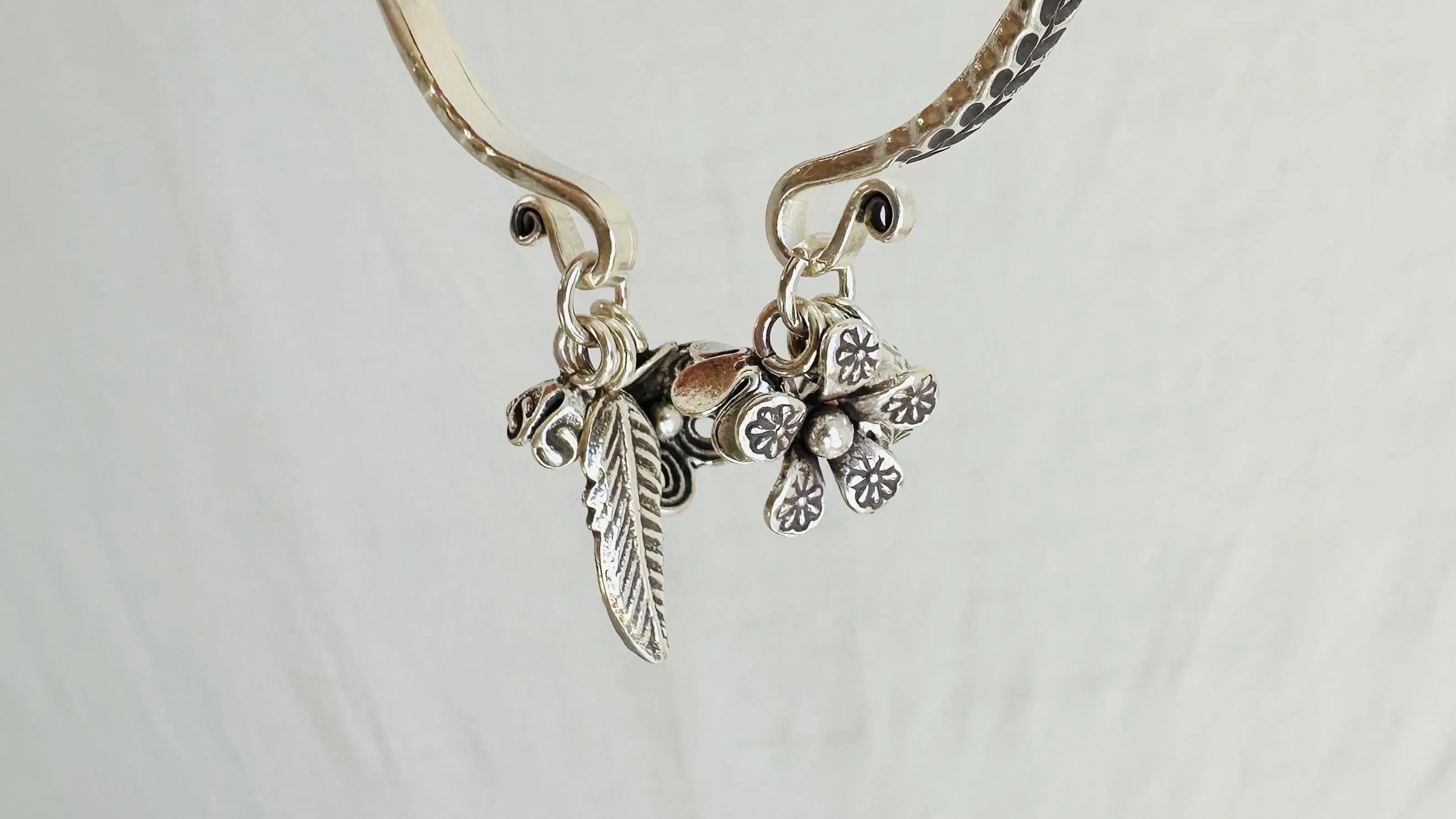 Silver Charm Bracelet. Karen Hill Tribe of Thailand. 2117