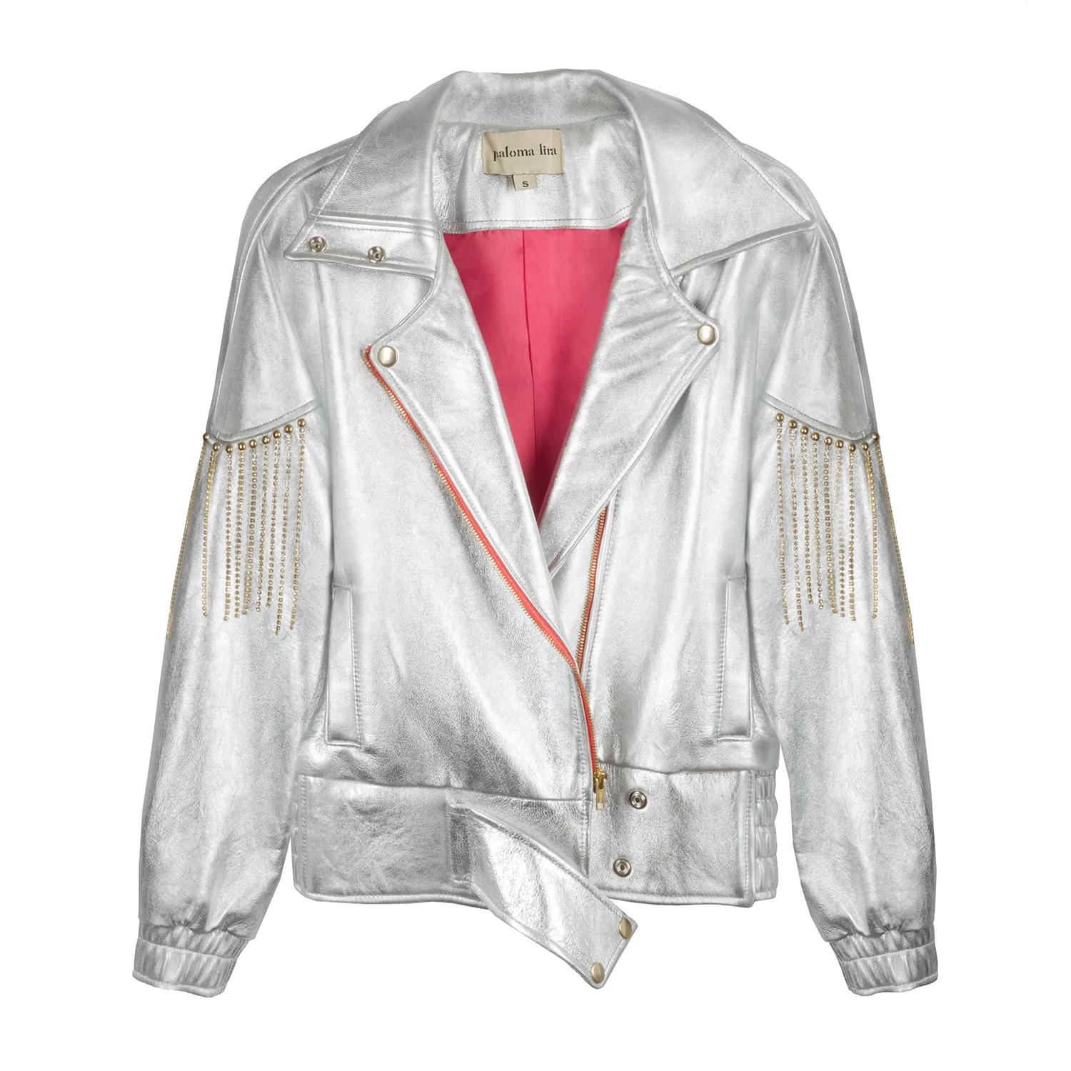 Silver Leather Jacket