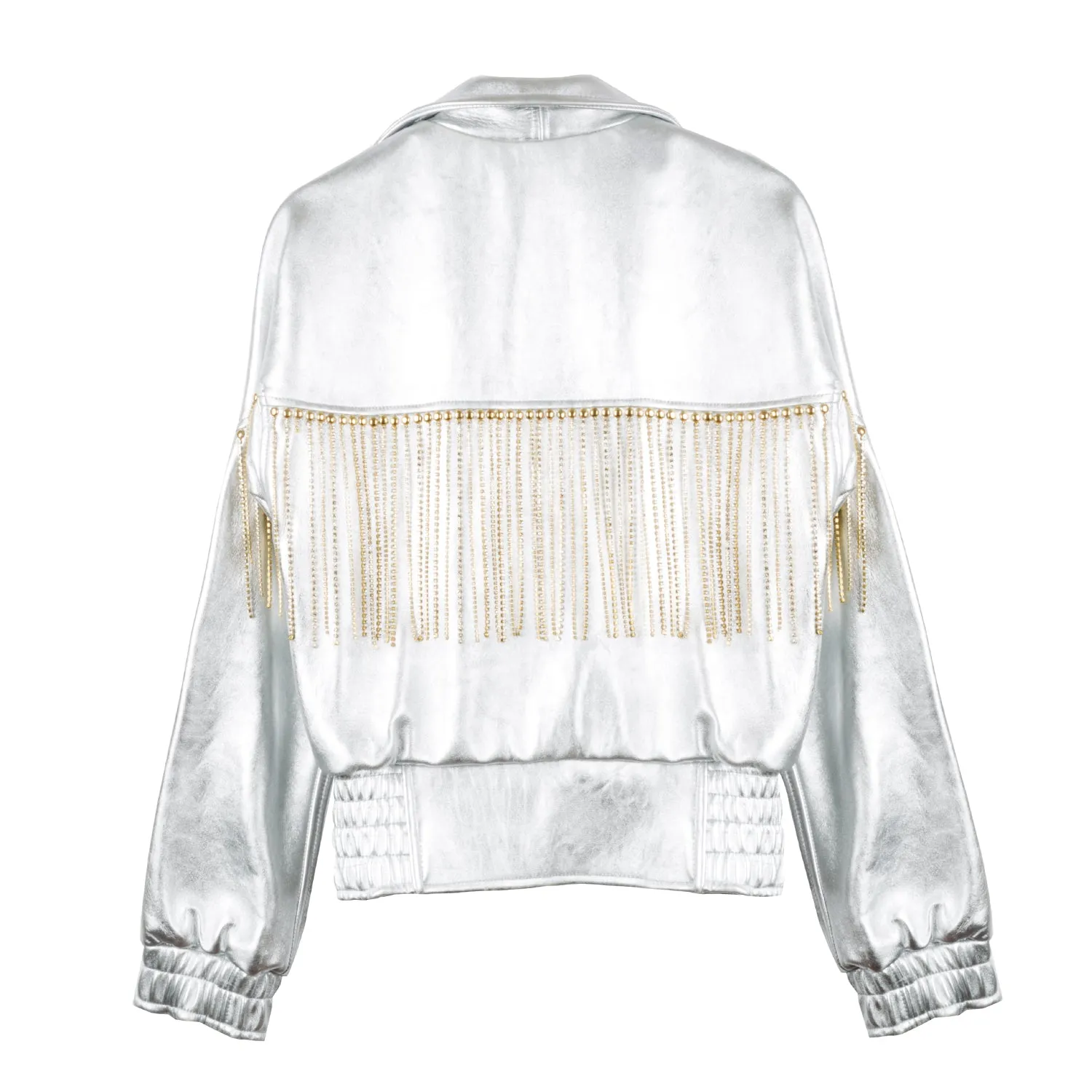 Silver Leather Jacket