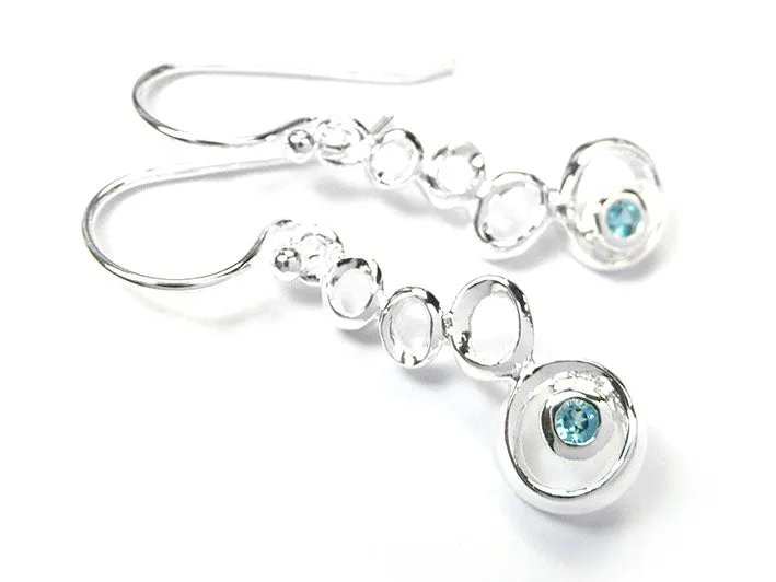 Silver Pendant - Topaz Bubbles