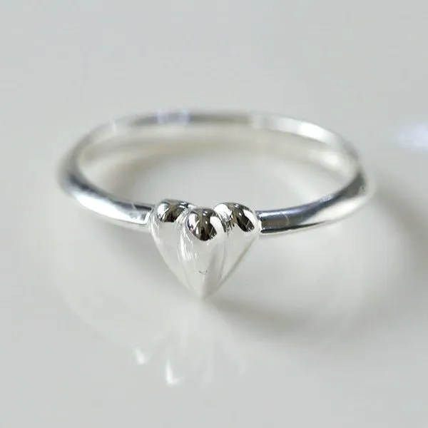Single Love Heart Ring