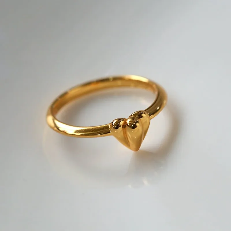 Single Love Heart Ring