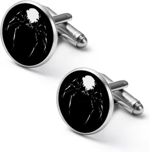 Skull Spider Fashion Cufflinks For Men Alloy Tuxedo Shirt Cuff Links For Business Wedding Party 1.7cm