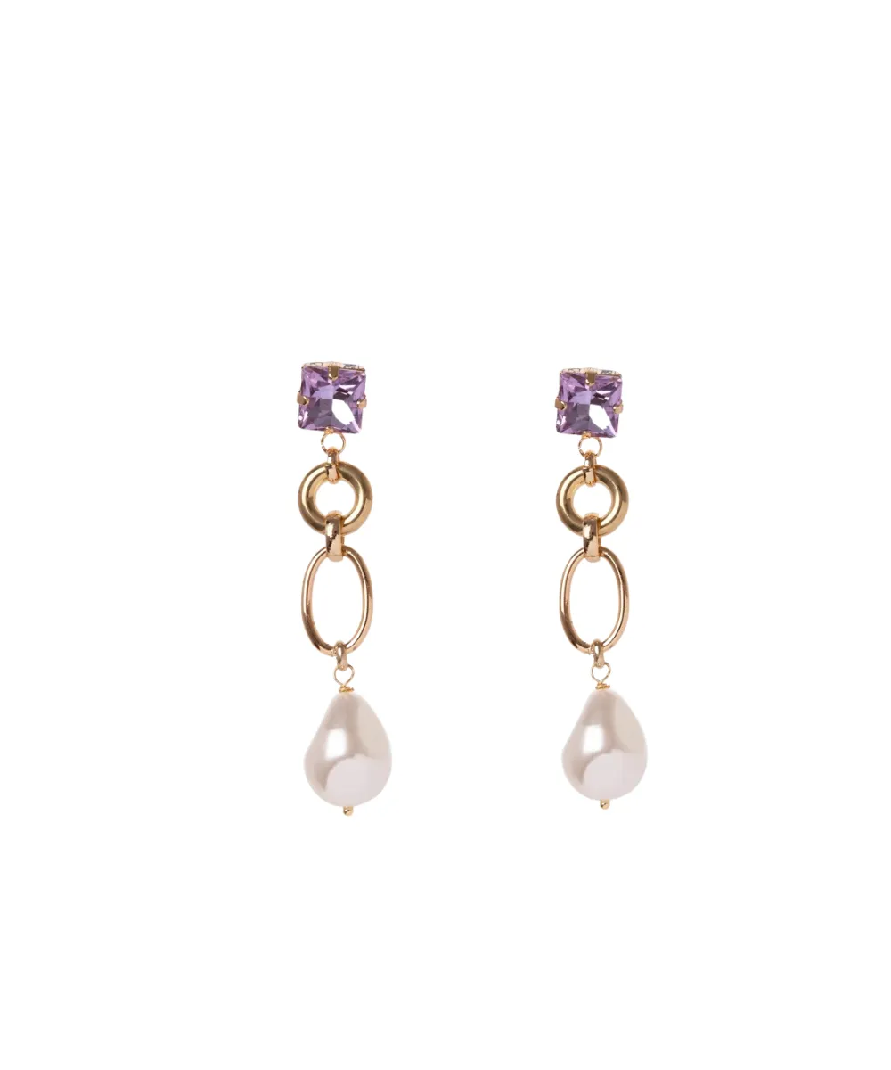 SODINI RUGIADA EARRINGS IN PURPLE