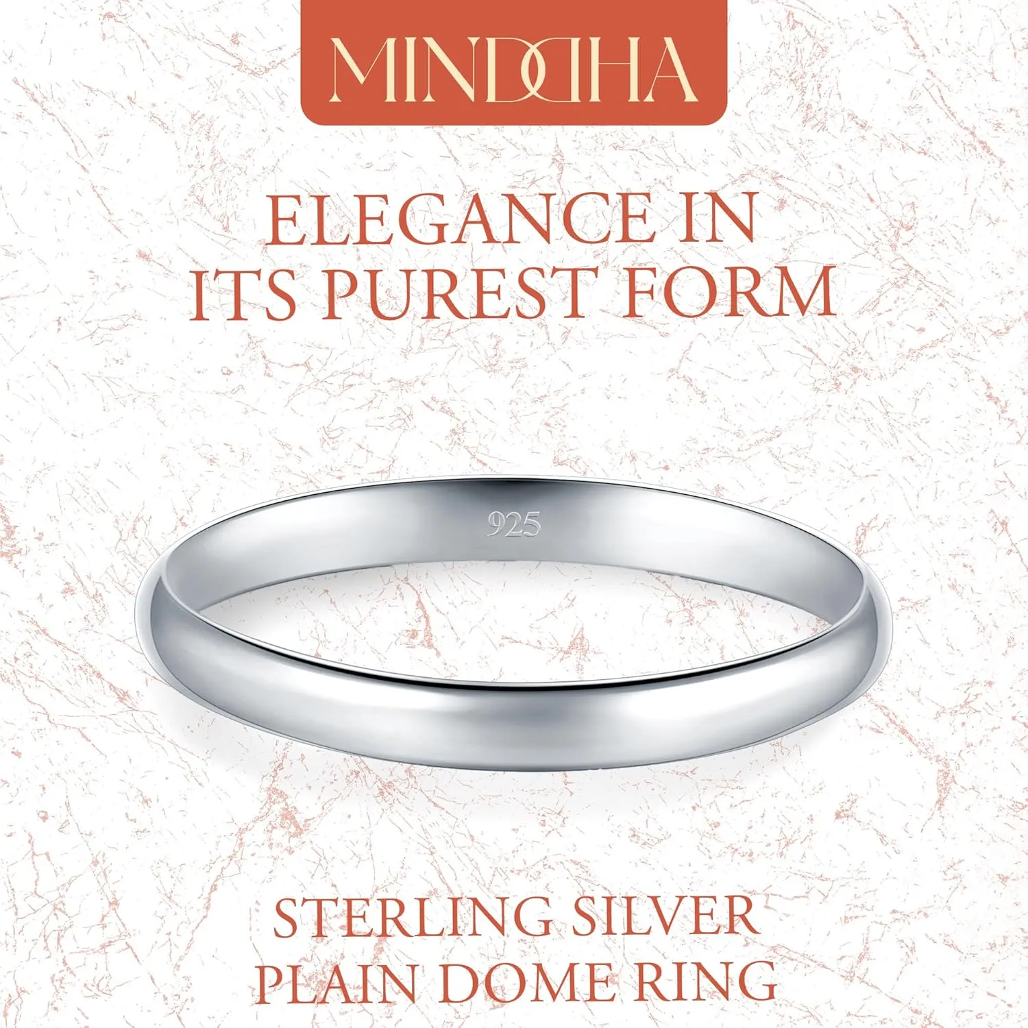 Sterling Silver Wedding Band - 925 Pure Silver Ring for Women & Men | Elegant Band for Special Occasions