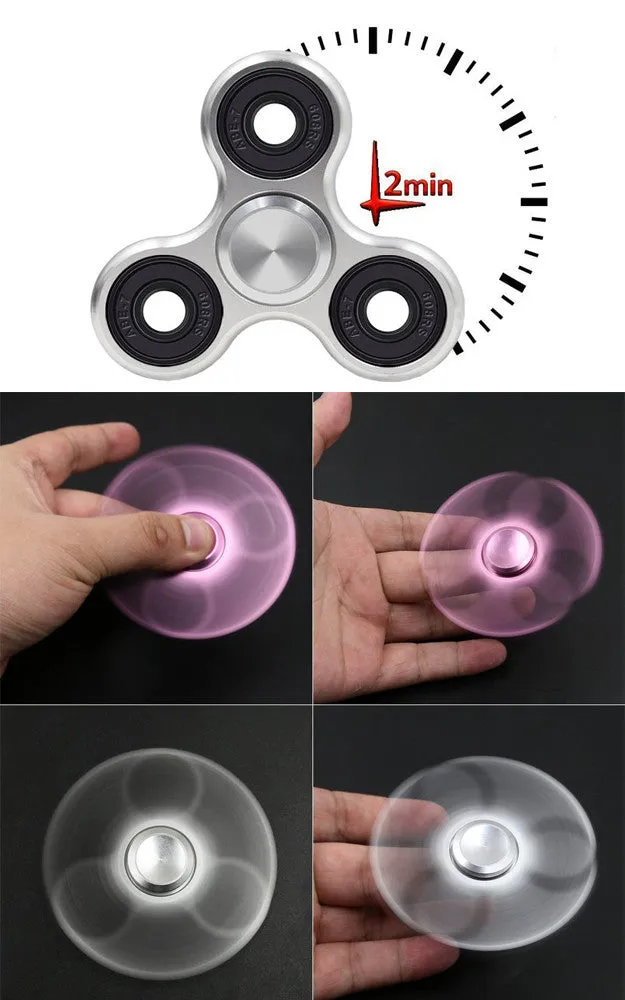 T01-11 Black Metal Fidget Spinner with Case